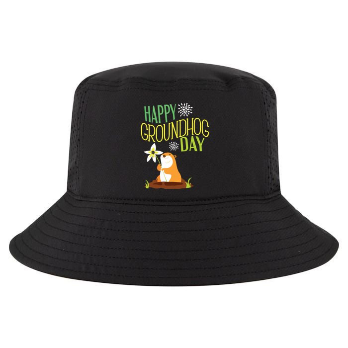 Groundhog Day 2024 Happy Ground Hog Cool Comfort Performance Bucket Hat