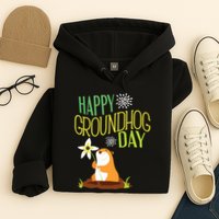 Groundhog Day 2024 Happy Ground Hog Hoodie