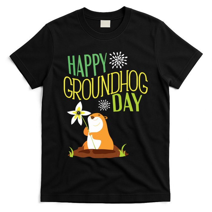 Groundhog Day 2024 Happy Ground Hog T-Shirt