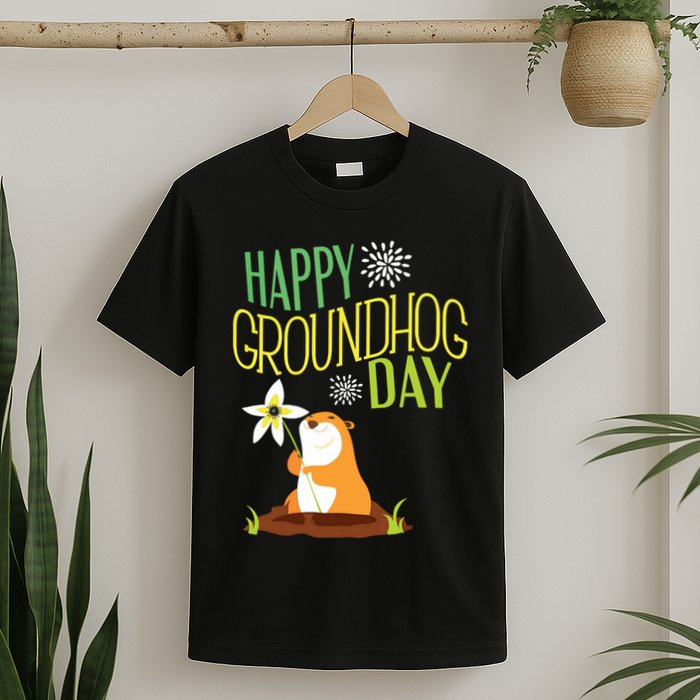 Groundhog Day 2024 Happy Ground Hog T-Shirt