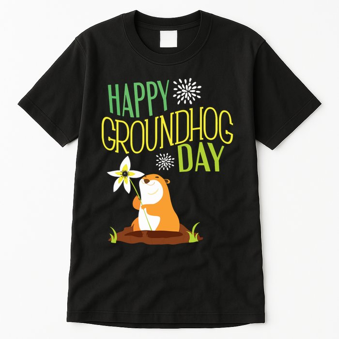 Groundhog Day 2024 Happy Ground Hog Tall T-Shirt