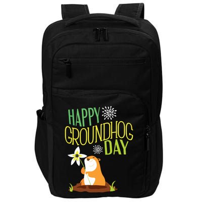 Groundhog Day 2024 Happy Ground Hog Impact Tech Backpack