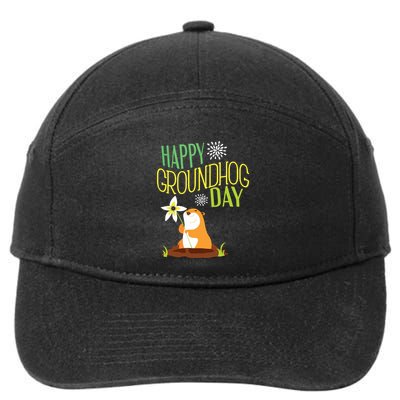 Groundhog Day 2024 Happy Ground Hog 7-Panel Snapback Hat