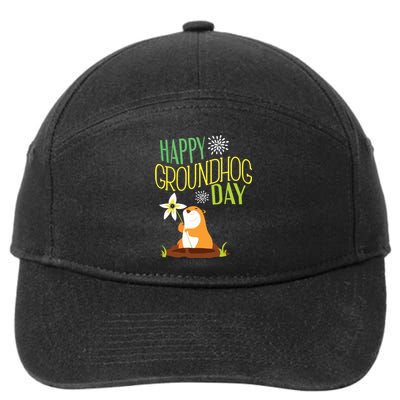 Groundhog Day 2024 Happy Ground Hog 7-Panel Snapback Hat