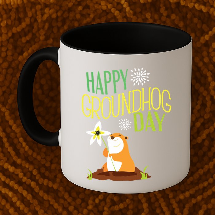 Groundhog Day 2024 Happy Ground Hog Mug