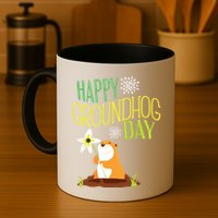 Groundhog Day 2024 Happy Ground Hog Mug
