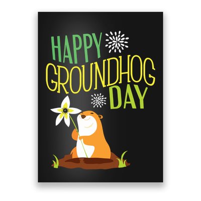 Groundhog Day 2024 Happy Ground Hog Poster
