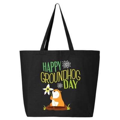 Groundhog Day 2024 Happy Ground Hog 25L Jumbo Tote