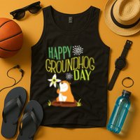 Groundhog Day 2024 Happy Ground Hog Tank Top