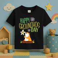 Groundhog Day 2024 Happy Ground Hog Toddler T-Shirt