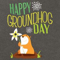 Groundhog Day 2024 Happy Ground Hog Cotton Canvas Backpack