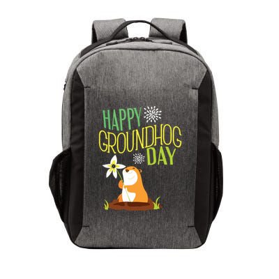 Groundhog Day 2024 Happy Ground Hog Vector Backpack