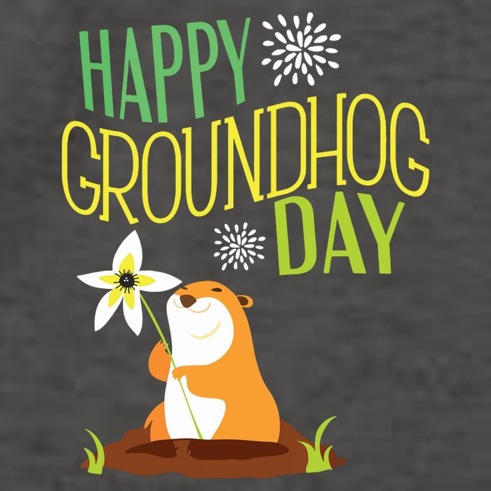 Groundhog Day 2024 Happy Ground Hog Vector Backpack