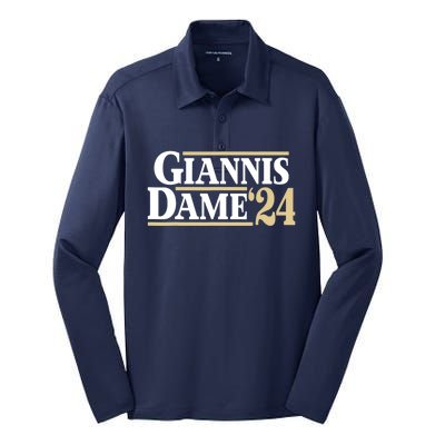 Giannis Dame 24 Silk Touch Performance Long Sleeve Polo