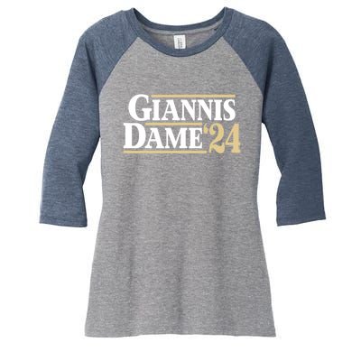 Giannis Dame 24 Women's Tri-Blend 3/4-Sleeve Raglan Shirt