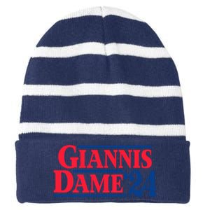 Giannis Dame 24 Striped Beanie with Solid Band