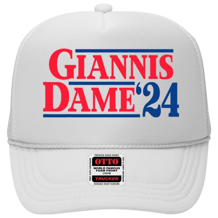 Giannis Dame 24 High Crown Mesh Back Trucker Hat