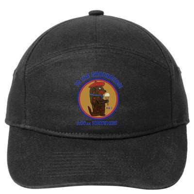Groundhog Day 600am Somewhere To The Groundhog Art 7-Panel Snapback Hat
