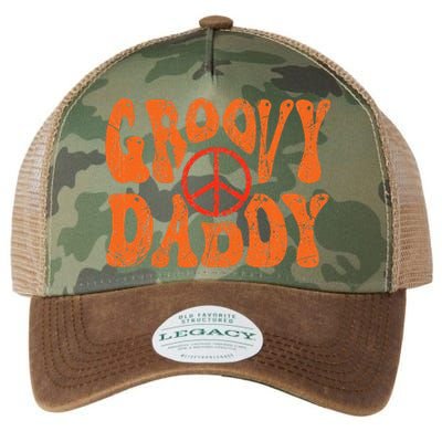 Groovy Daddy 70s Aesthetic Nostalgia 1970's Retro Dad Legacy Tie Dye Trucker Hat