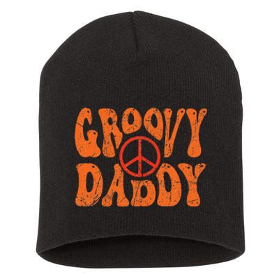 Groovy Daddy 70s Aesthetic Nostalgia 1970's Retro Dad Short Acrylic Beanie