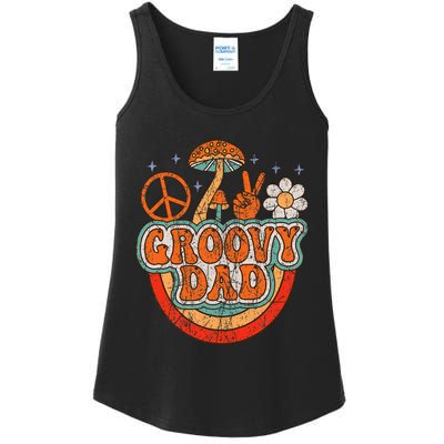 Groovy Dad 70s Aesthetic Nostalgia 1970S Hippie Dad Retro Ladies Essential Tank