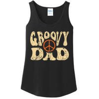 Groovy Dad 70s Aesthetic Nostalgia 1970's Retro Dad Ladies Essential Tank