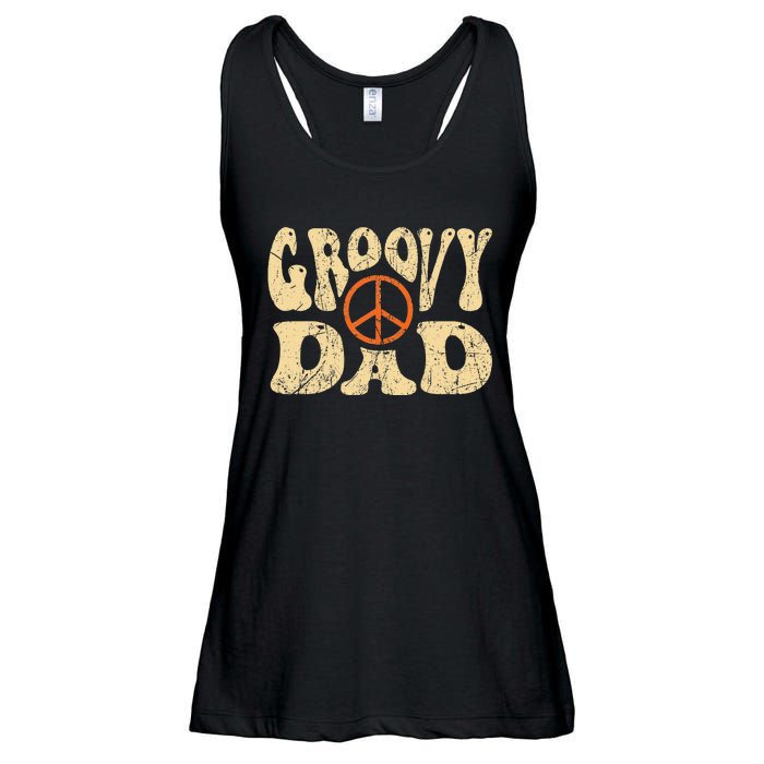 Groovy Dad 70s Aesthetic Nostalgia 1970's Retro Dad Ladies Essential Flowy Tank