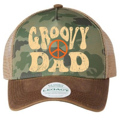 Groovy Dad 70s Aesthetic Nostalgia 1970's Retro Dad Legacy Tie Dye Trucker Hat