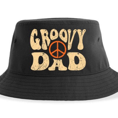 Groovy Dad 70s Aesthetic Nostalgia 1970's Retro Dad Sustainable Bucket Hat