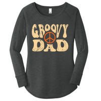 Groovy Dad 70s Aesthetic Nostalgia 1970's Retro Dad Women's Perfect Tri Tunic Long Sleeve Shirt