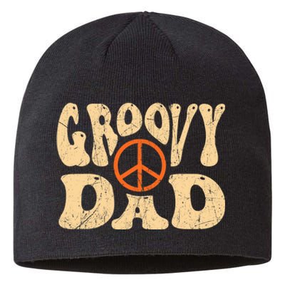 Groovy Dad 70s Aesthetic Nostalgia 1970's Retro Dad Sustainable Beanie