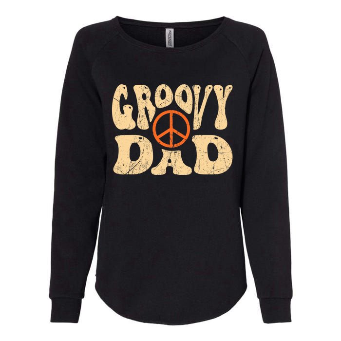 Groovy Dad 70s Aesthetic Nostalgia 1970's Retro Dad Womens California Wash Sweatshirt