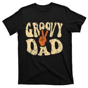  Groovy Dad 70s Aesthetic Nostalgia 1970's Retro Dad T-Shirt