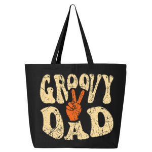  Groovy Dad 70s Aesthetic Nostalgia 1970's Retro Dad 25L Jumbo Tote