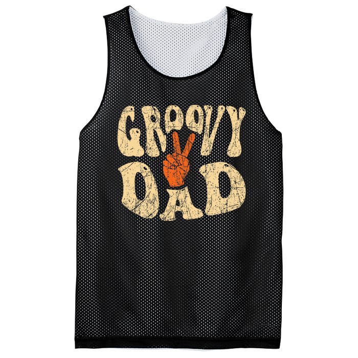 Groovy Dad 70s Aesthetic Nostalgia 1970S Mesh Reversible Basketball Jersey Tank