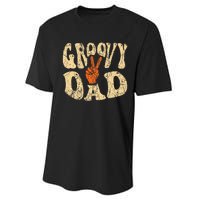 Groovy Dad 70s Aesthetic Nostalgia 1970S Performance Sprint T-Shirt