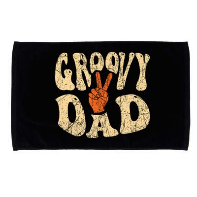 Groovy Dad 70s Aesthetic Nostalgia 1970S Microfiber Hand Towel