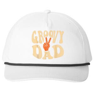 Groovy Dad 70s Aesthetic Nostalgia 1970S Retro Dad Snapback Five-Panel Rope Hat