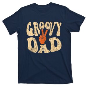 Groovy Dad 70s Aesthetic Nostalgia 1970S Retro Dad T-Shirt