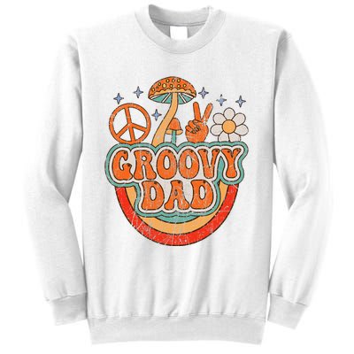 Groovy Dad 70s Aesthetic Nostalgia 1970's Hippie Dad Retro Sweatshirt