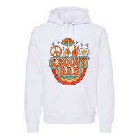 Groovy Dad 70s Aesthetic Nostalgia 1970's Hippie Dad Retro Premium Hoodie