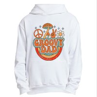 Groovy Dad 70s Aesthetic Nostalgia 1970's Hippie Dad Retro Urban Pullover Hoodie