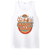 Groovy Dad 70s Aesthetic Nostalgia 1970's Hippie Dad Retro PosiCharge Competitor Tank