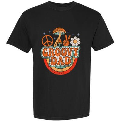 Groovy Dad 70s Aesthetic Nostalgia 1970's Hippie Dad Retro Garment-Dyed Heavyweight T-Shirt