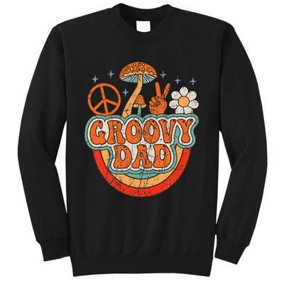 Groovy Dad 70s Aesthetic Nostalgia 1970's Hippie Dad Retro Sweatshirt