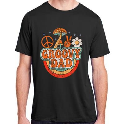 Groovy Dad 70s Aesthetic Nostalgia 1970's Hippie Dad Retro Adult ChromaSoft Performance T-Shirt