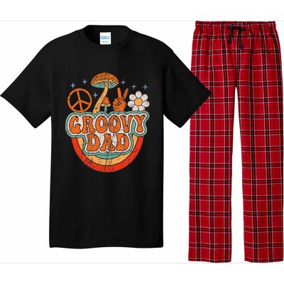 Groovy Dad 70s Aesthetic Nostalgia 1970's Hippie Dad Retro Pajama Set