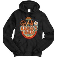 Groovy Dad 70s Aesthetic Nostalgia 1970's Hippie Dad Retro Tie Dye Hoodie