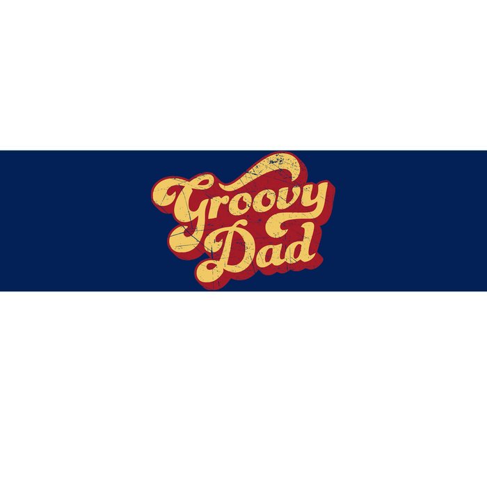 Groovy Dad 70s Aesthetic Nostalgia 1970's Retro Dad Bumper Sticker