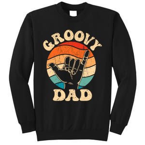 Groovy Dad 70s Aesthetic Nostalgia 1970S Retro Groovy Dad Sweatshirt